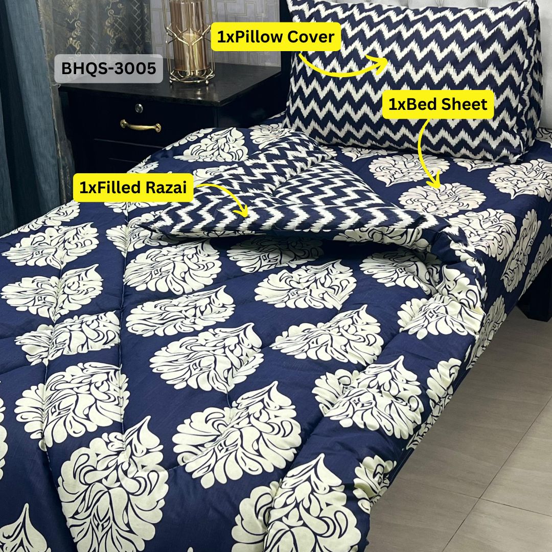 Comforter House | Vicky Razai / Quilt Set | Single Bed | BHQS-3005