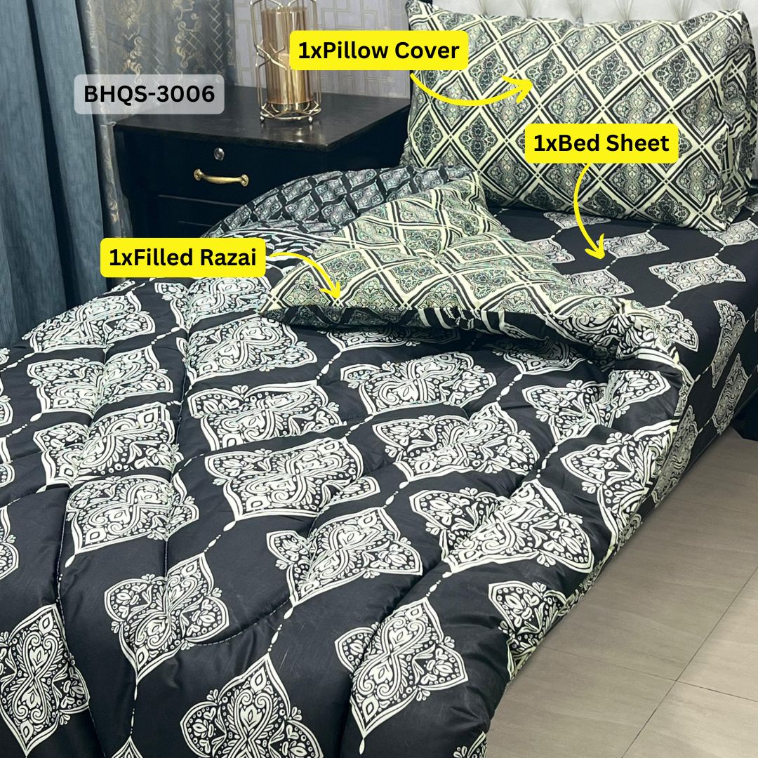 Comforter House | Vicky Razai / Quilt Set | Single Bed | BHQS-3006