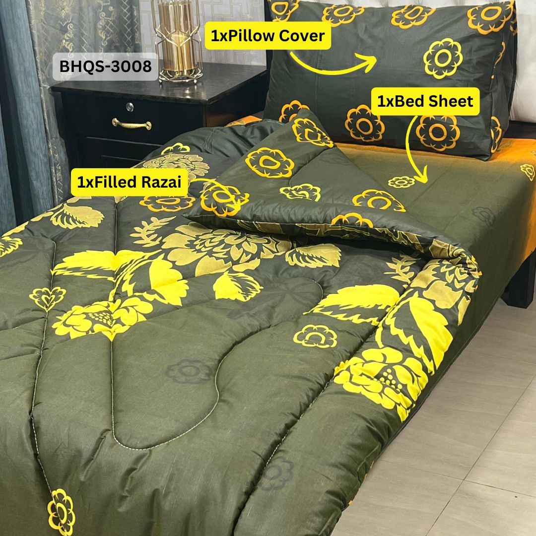 Comforter House | Vicky Razai / Quilt Set | Single Bed | BHQS-3008