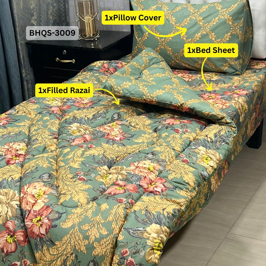 Comforter House | Vicky Razai / Quilt Set | Single Bed | BHQS-3009