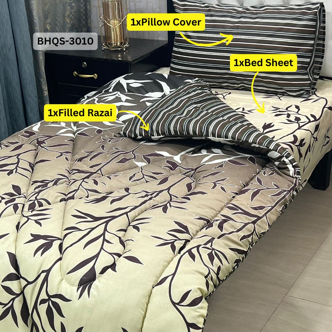 Comforter House | Vicky Razai / Quilt Set | Single Bed | BHQS-3010
