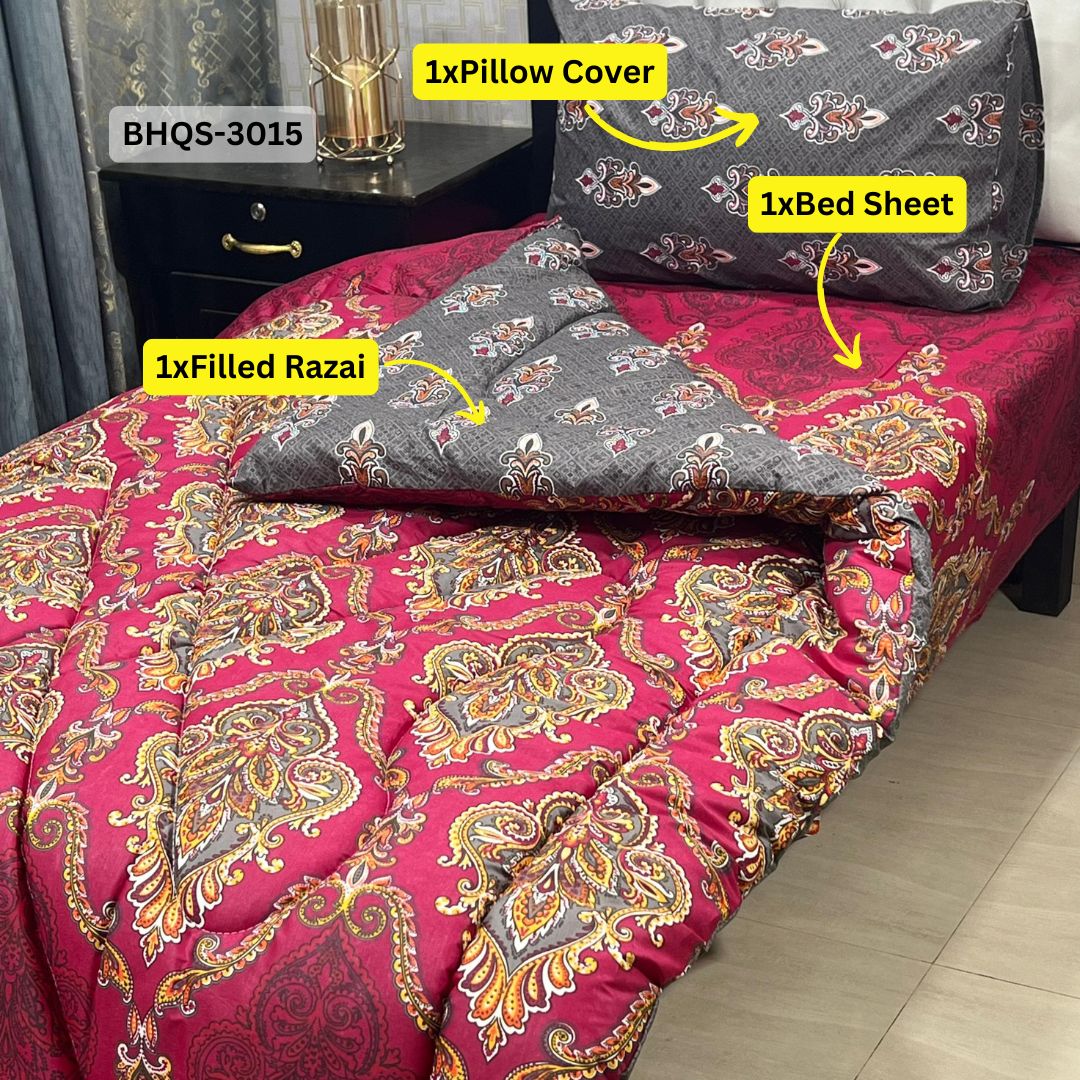 Comforter House | Vicky Razai / Quilt Set | Single Bed | BHQS-3015
