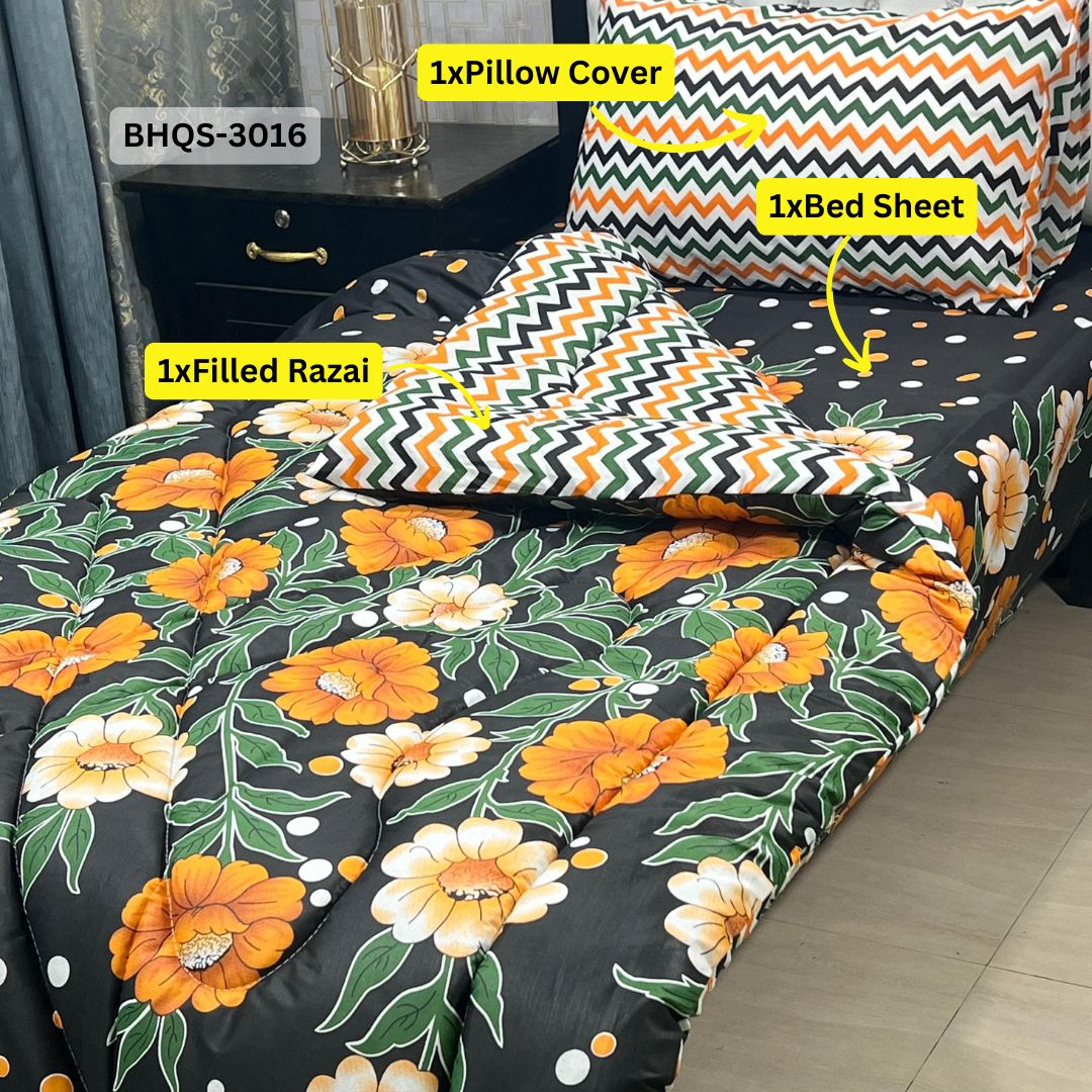 Comforter House | Vicky Razai / Quilt Set | Single Bed | BHQS-3016
