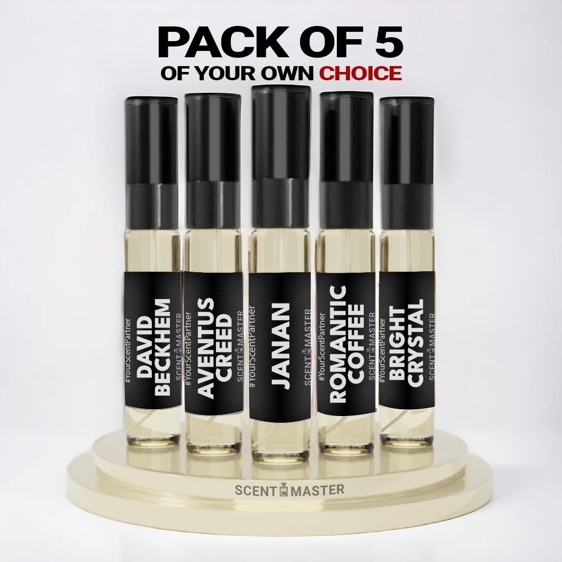Pack of 5 Testers (5ml) of your choice