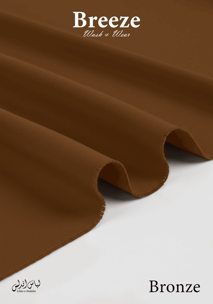 Breeze Premium Tropical Wash and Wear Unstitched Fabric for Men | Bronze