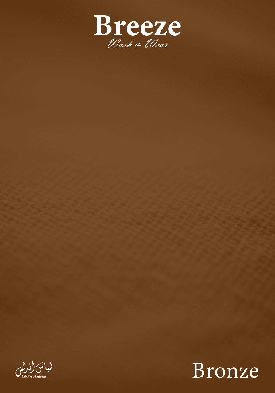 Breeze Premium Tropical Wash and Wear Unstitched Fabric for Men | Bronze