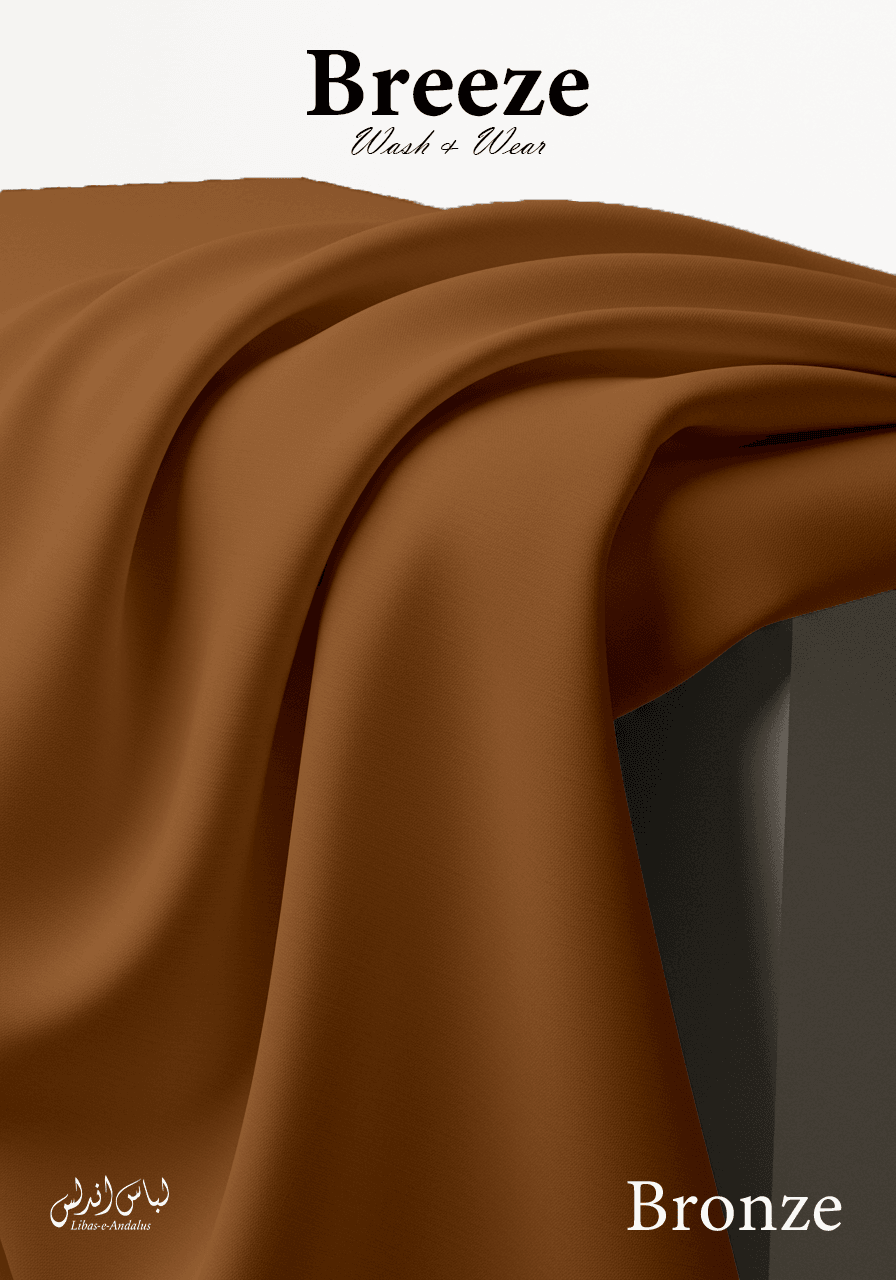 Breeze Premium Tropical Wash and Wear Unstitched Fabric for Men | Bronze