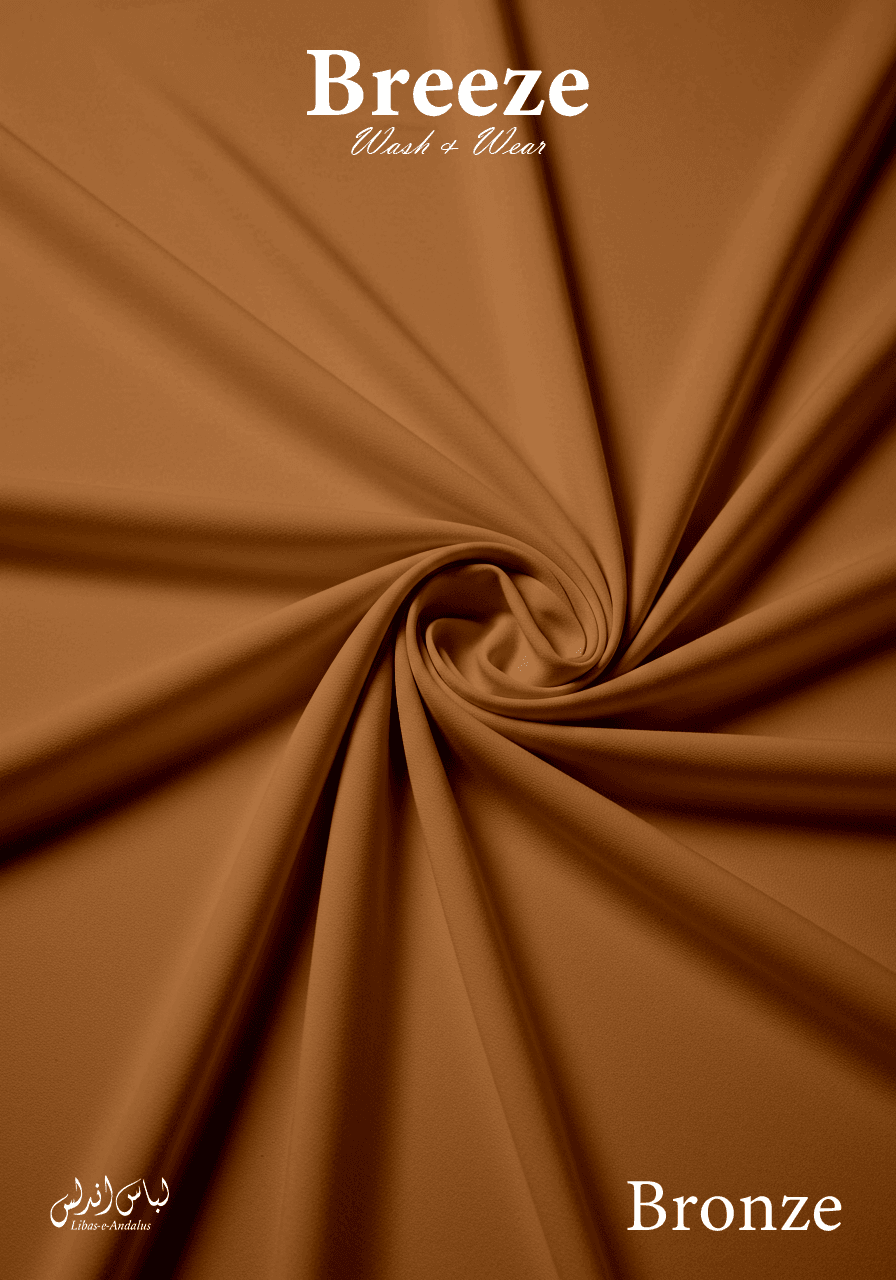 Breeze Premium Tropical Wash and Wear Unstitched Fabric for Men | Bronze