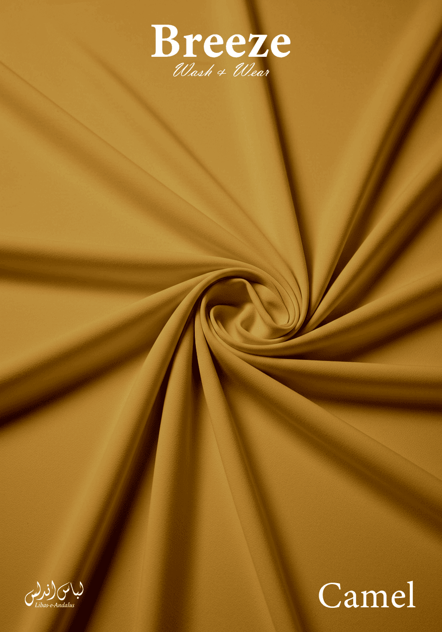 Breeze Premium Tropical Wash and Wear Unstitched Fabric for Men | Camel