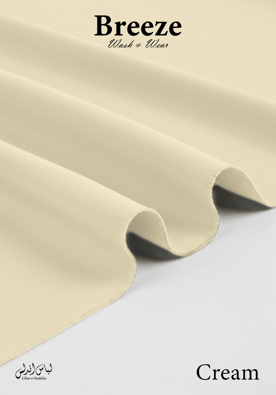 Breeze Premium Tropical Wash and Wear Unstitched Fabric for Men | Cream