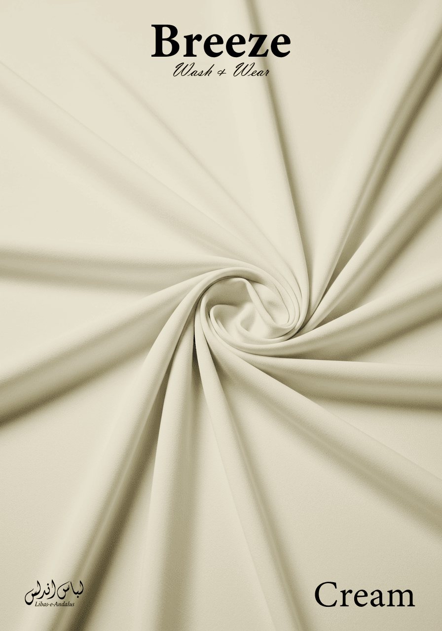 Breeze Premium Tropical Wash and Wear Unstitched Fabric for Men | Cream