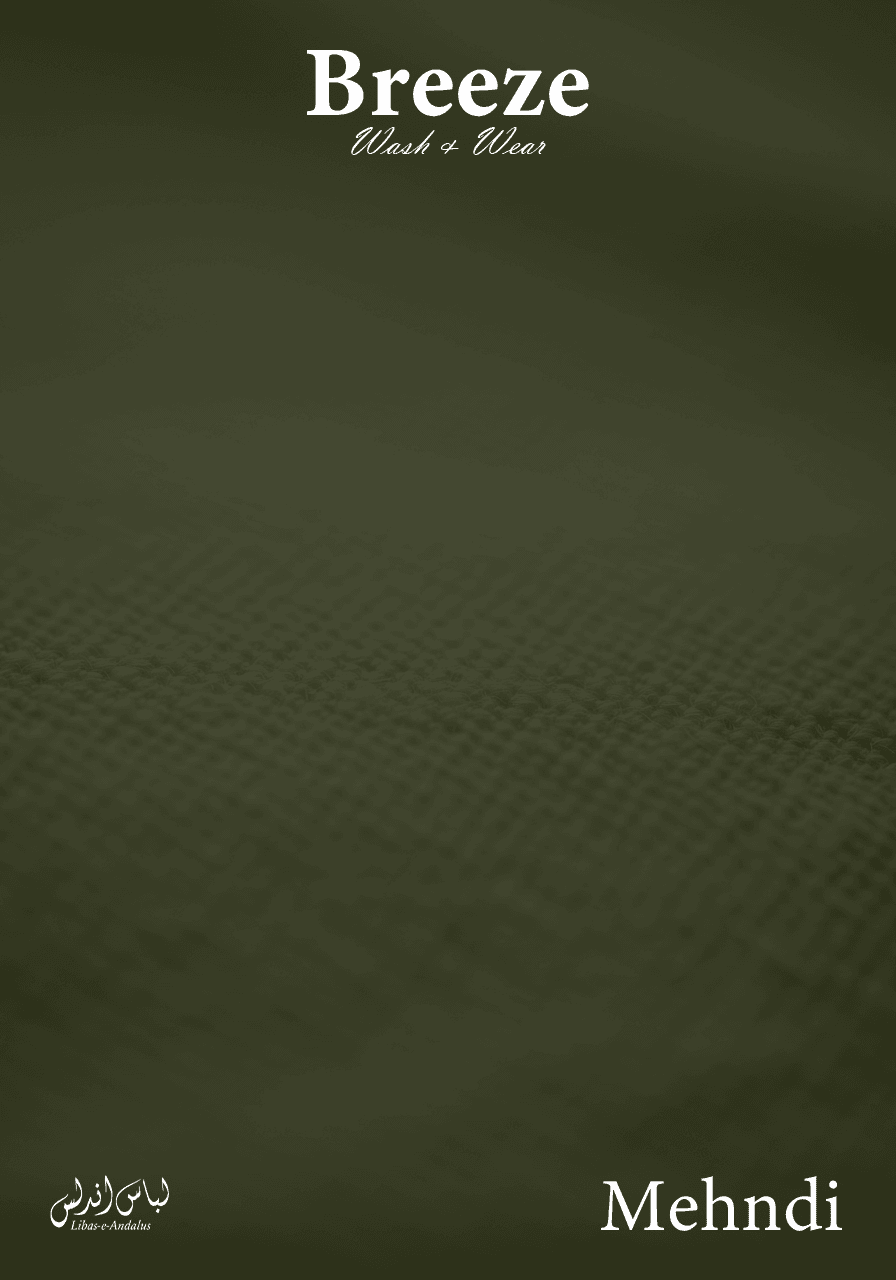 Breeze Premium Tropical Wash and Wear Unstitched Fabric for Men | Mehndi