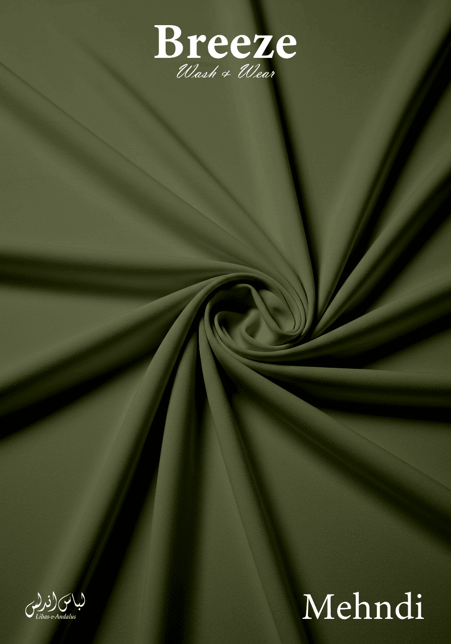 Breeze Premium Tropical Wash and Wear Unstitched Fabric for Men | Mehndi