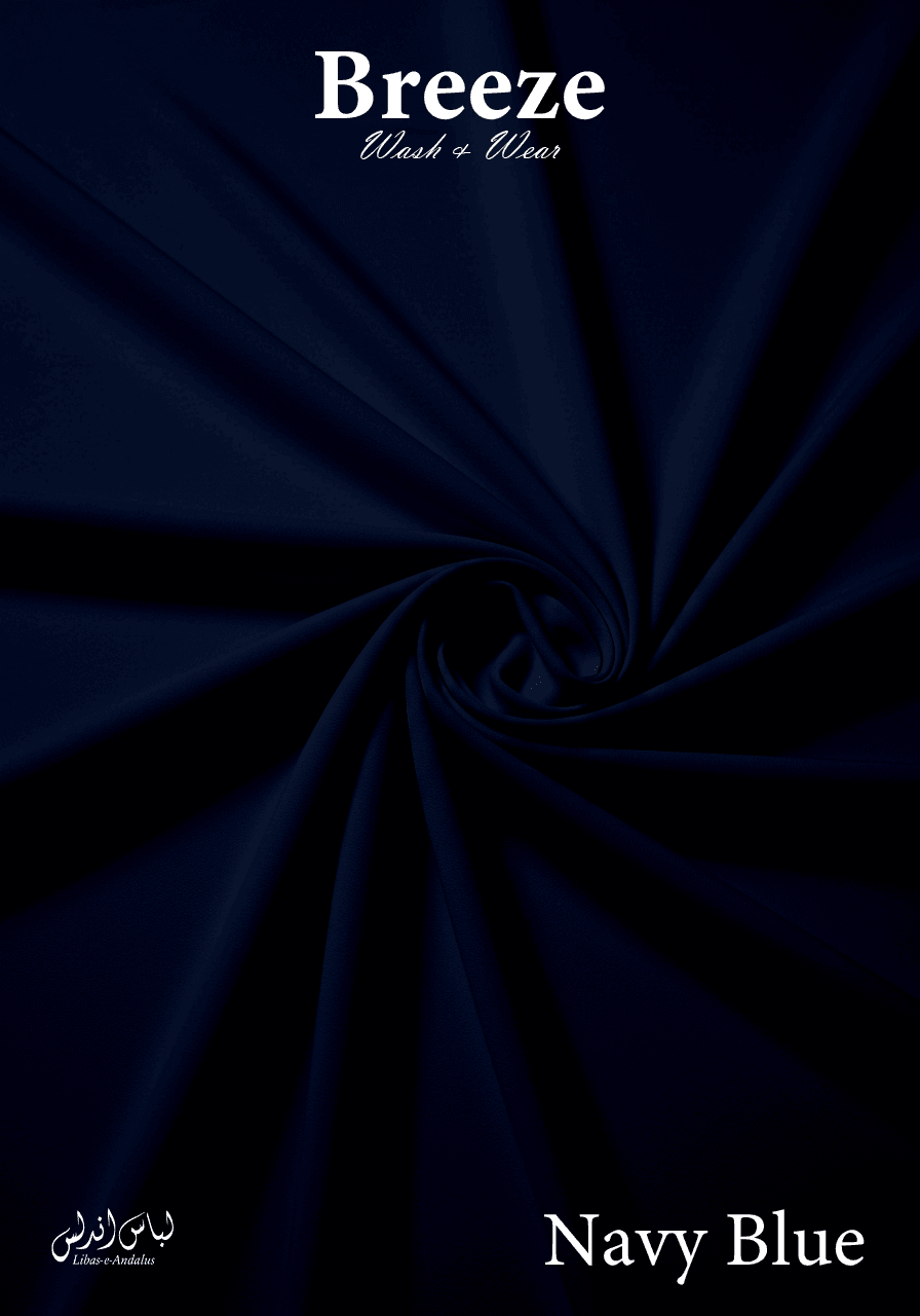 Breeze Premium Tropical Wash and Wear Unstitched Fabric for Men | Navy Blue