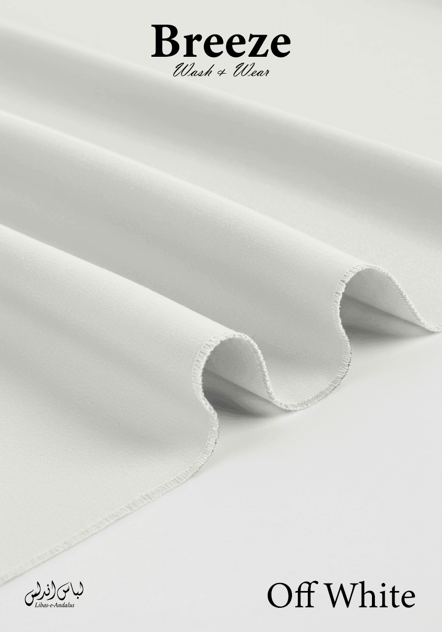 Breeze Premium Tropical Wash and Wear Unstitched Fabric for Men | Off White