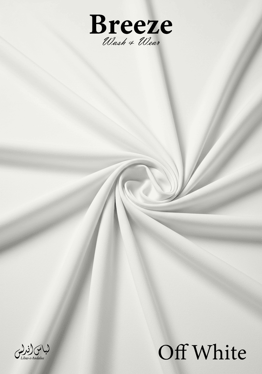 Breeze Premium Tropical Wash and Wear Unstitched Fabric for Men | Off White