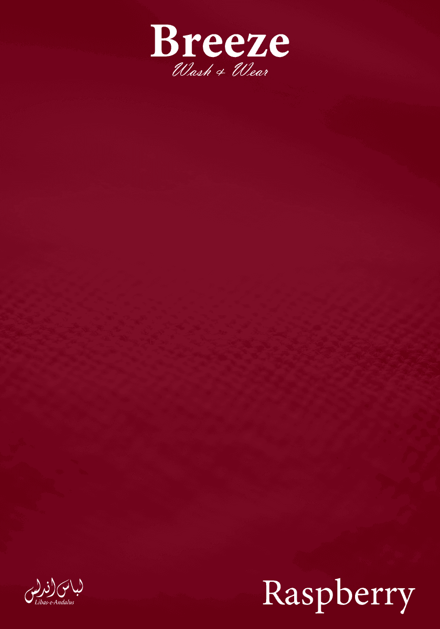 Breeze Premium Tropical Wash and Wear Unstitched Fabric for Men | Raspberry