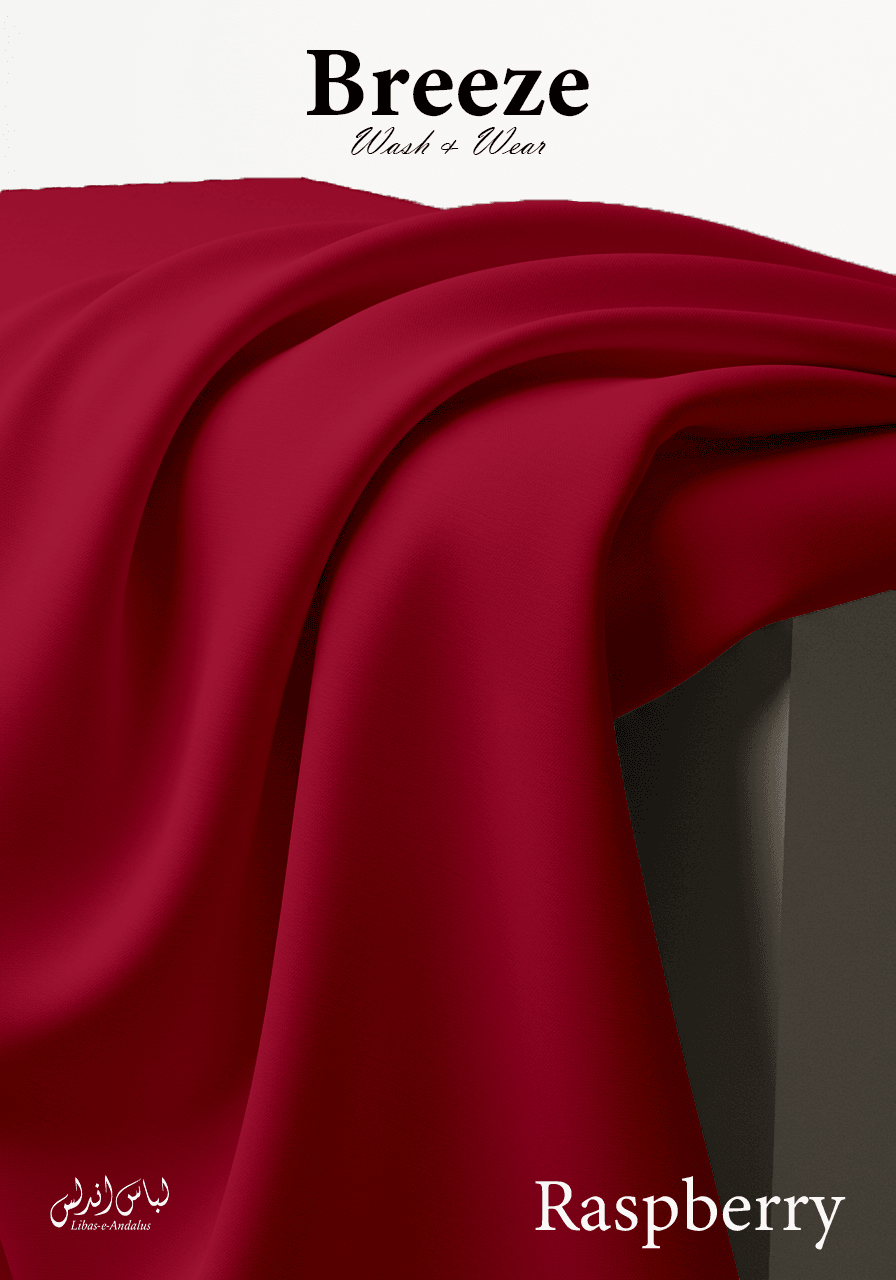 Breeze Premium Tropical Wash and Wear Unstitched Fabric for Men | Raspberry