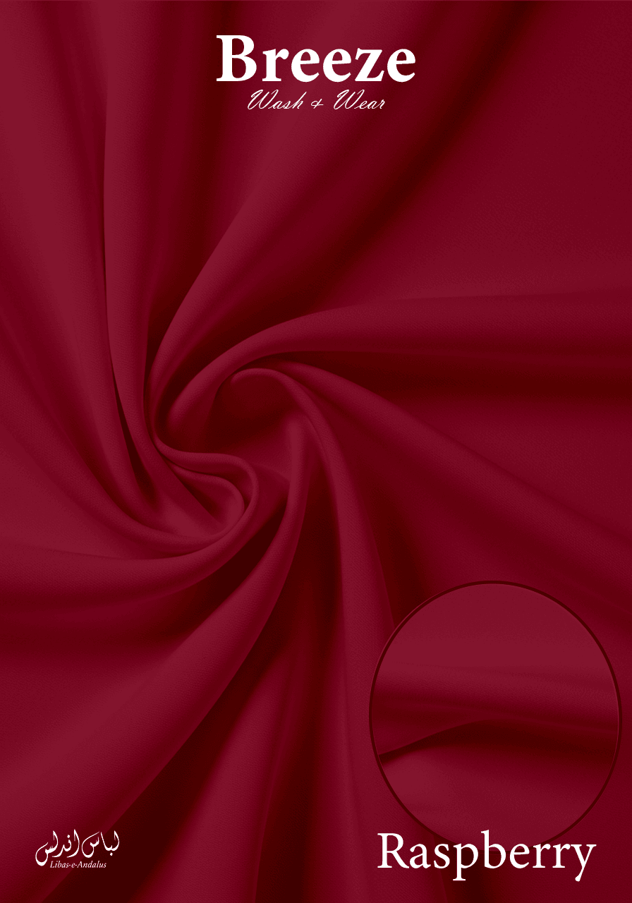 Breeze Premium Tropical Wash and Wear Unstitched Fabric for Men | Raspberry