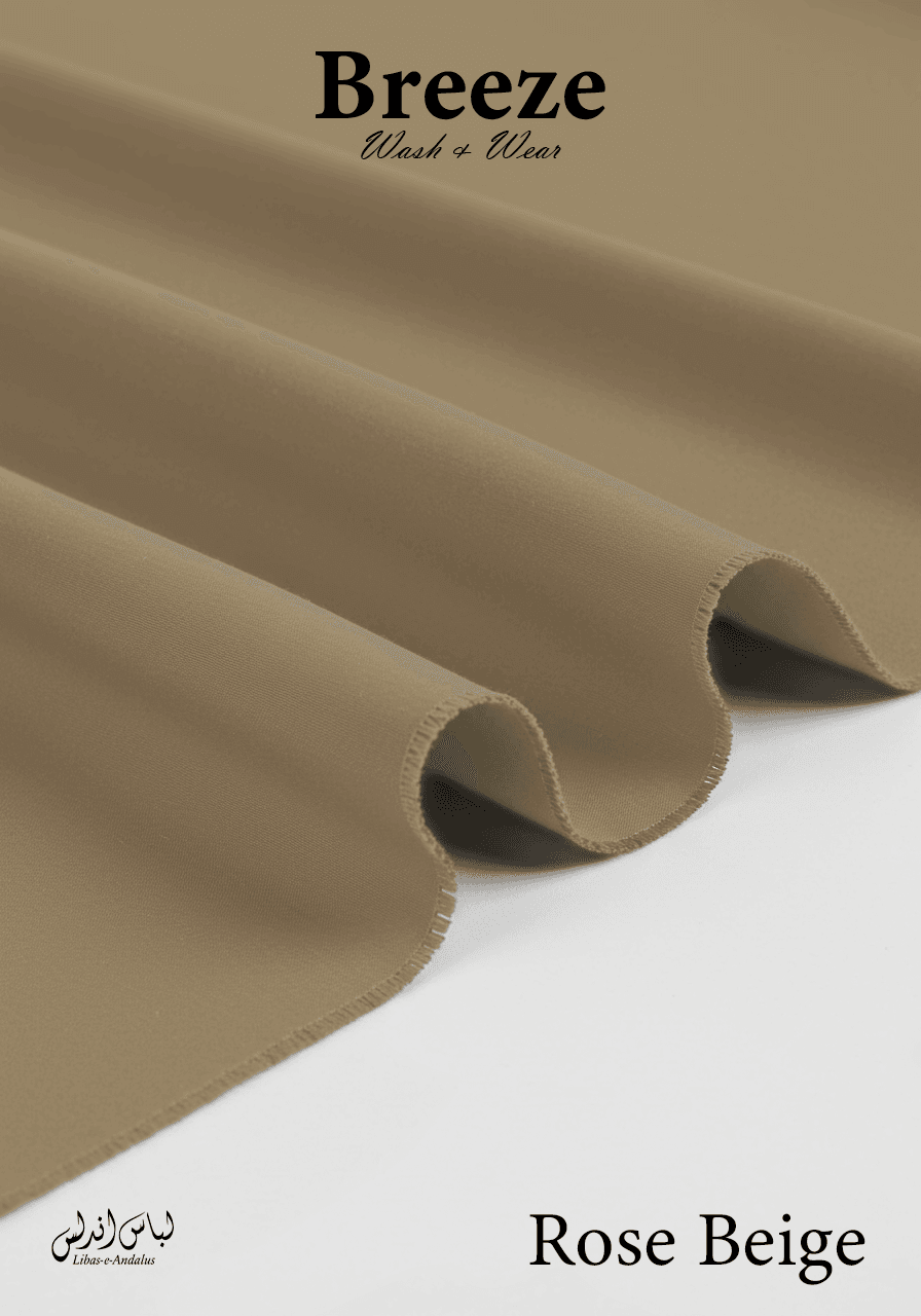 Breeze Premium Tropical Wash and Wear Unstitched Fabric for Men | Rose Beige