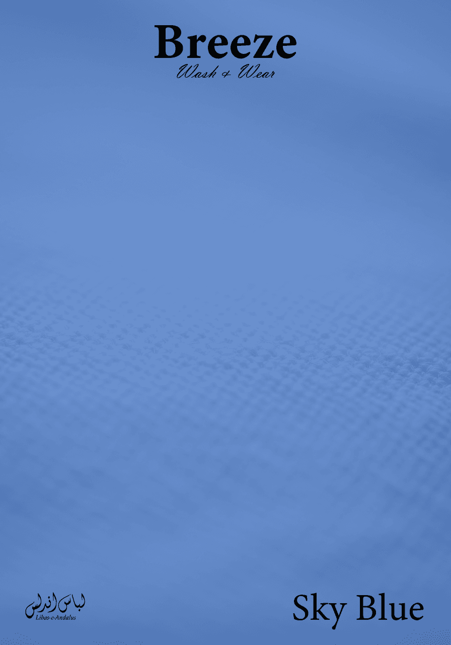 Breeze Premium Tropical Wash and Wear Unstitched Fabric for Men | Sky Blue
