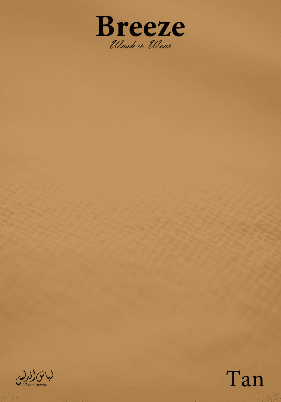 Breeze Premium Tropical Wash and Wear Unstitched Fabric for Men | Tan