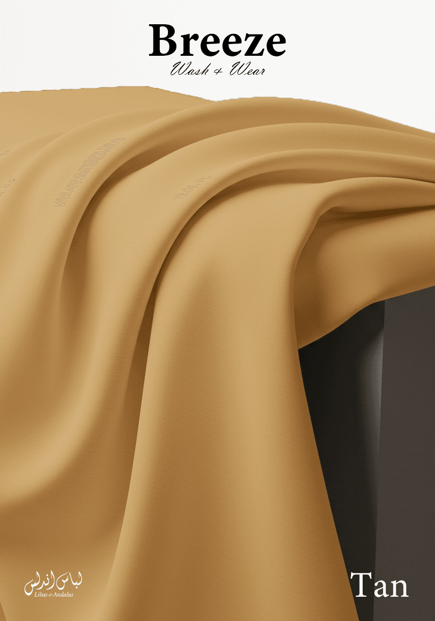 Breeze Premium Tropical Wash and Wear Unstitched Fabric for Men | Tan