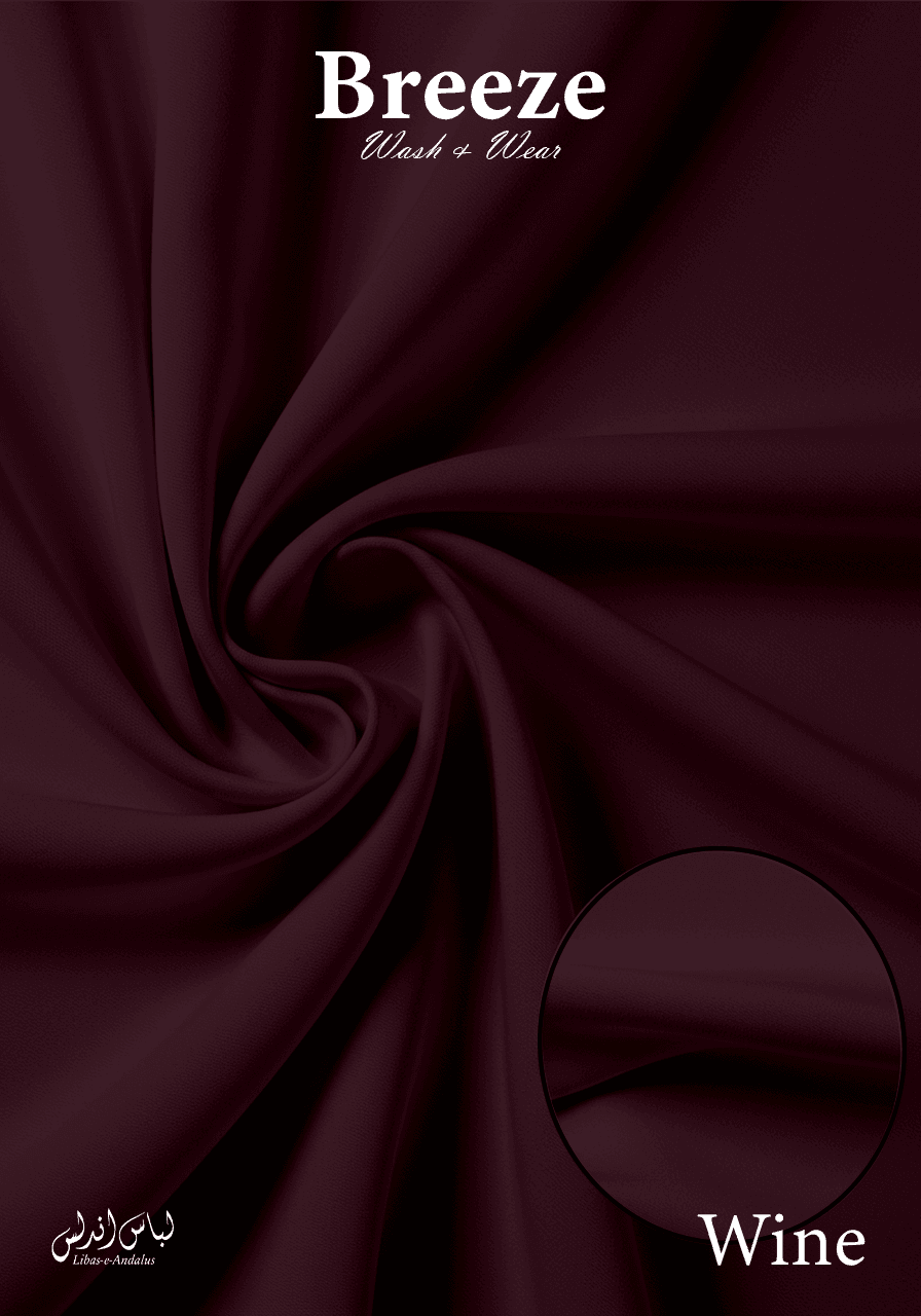 Breeze Premium Tropical Wash and Wear Unstitched Fabric for Men | Wine