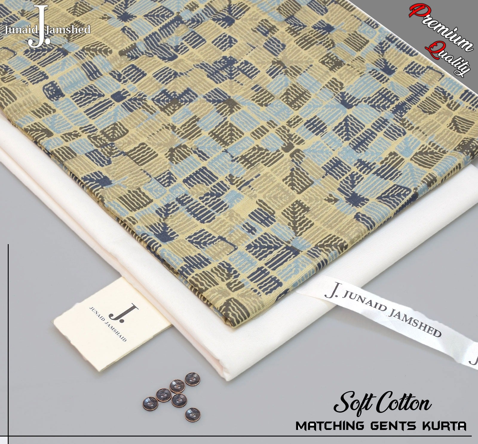 Summer Cotton Unstitched Matching Kurta for Men -JJPK-01