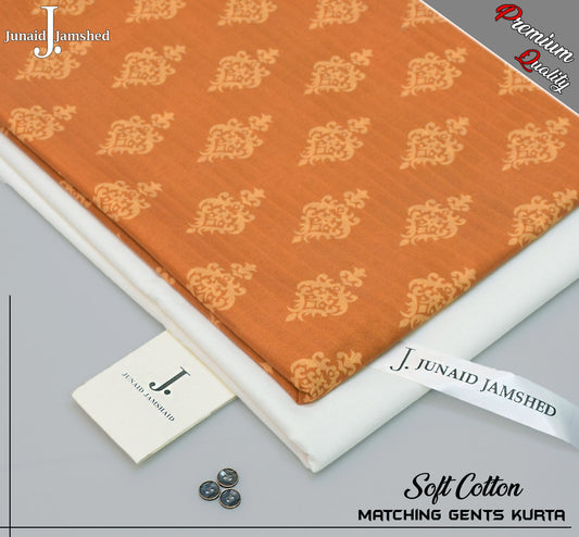 Summer Cotton Unstitched Matching Kurta for Men -JJPK-06