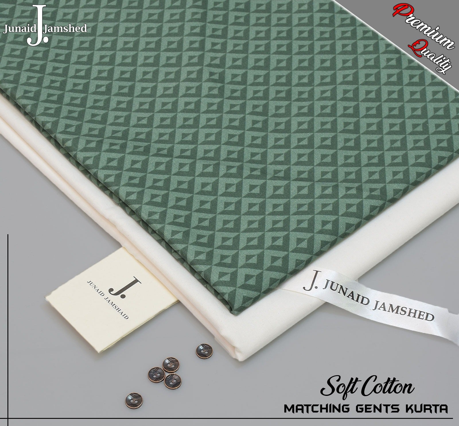 Summer Cotton Unstitched Matching Kurta for Men -JJPK-07