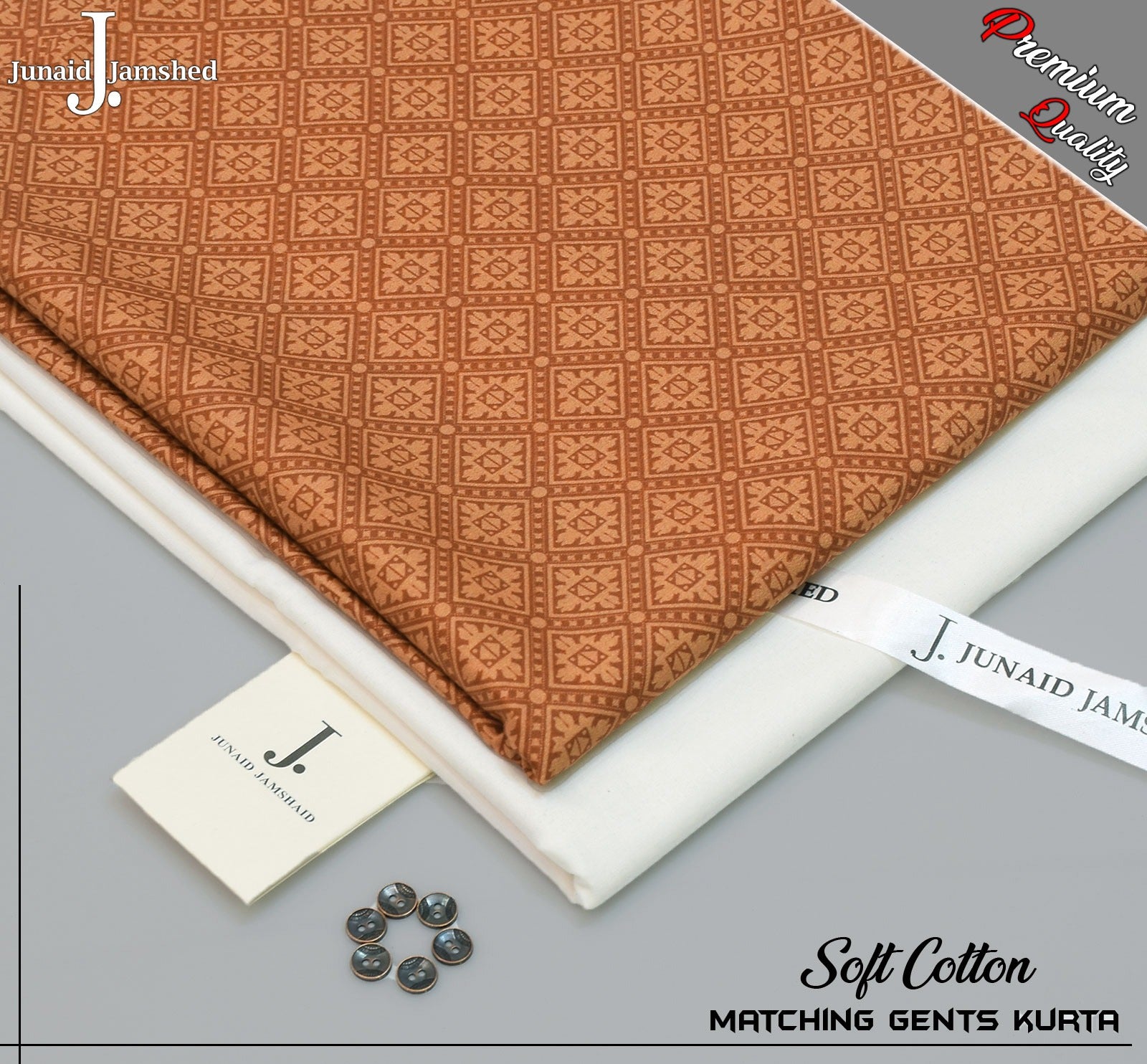 Summer Cotton Unstitched Matching Kurta for Men -JJPK-10