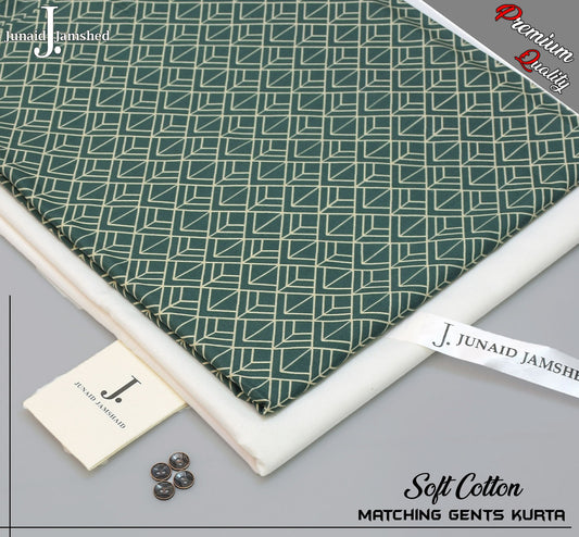 Summer Cotton Unstitched Matching Kurta for Men -JJPK-11