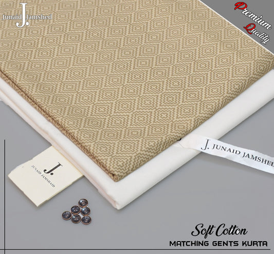 Summer Cotton Unstitched Matching Kurta for Men -JJPK-12