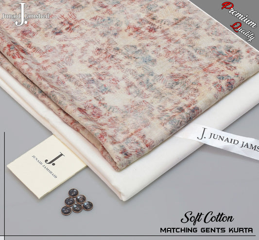 Summer Cotton Unstitched Matching Kurta for Men -JJPK-14