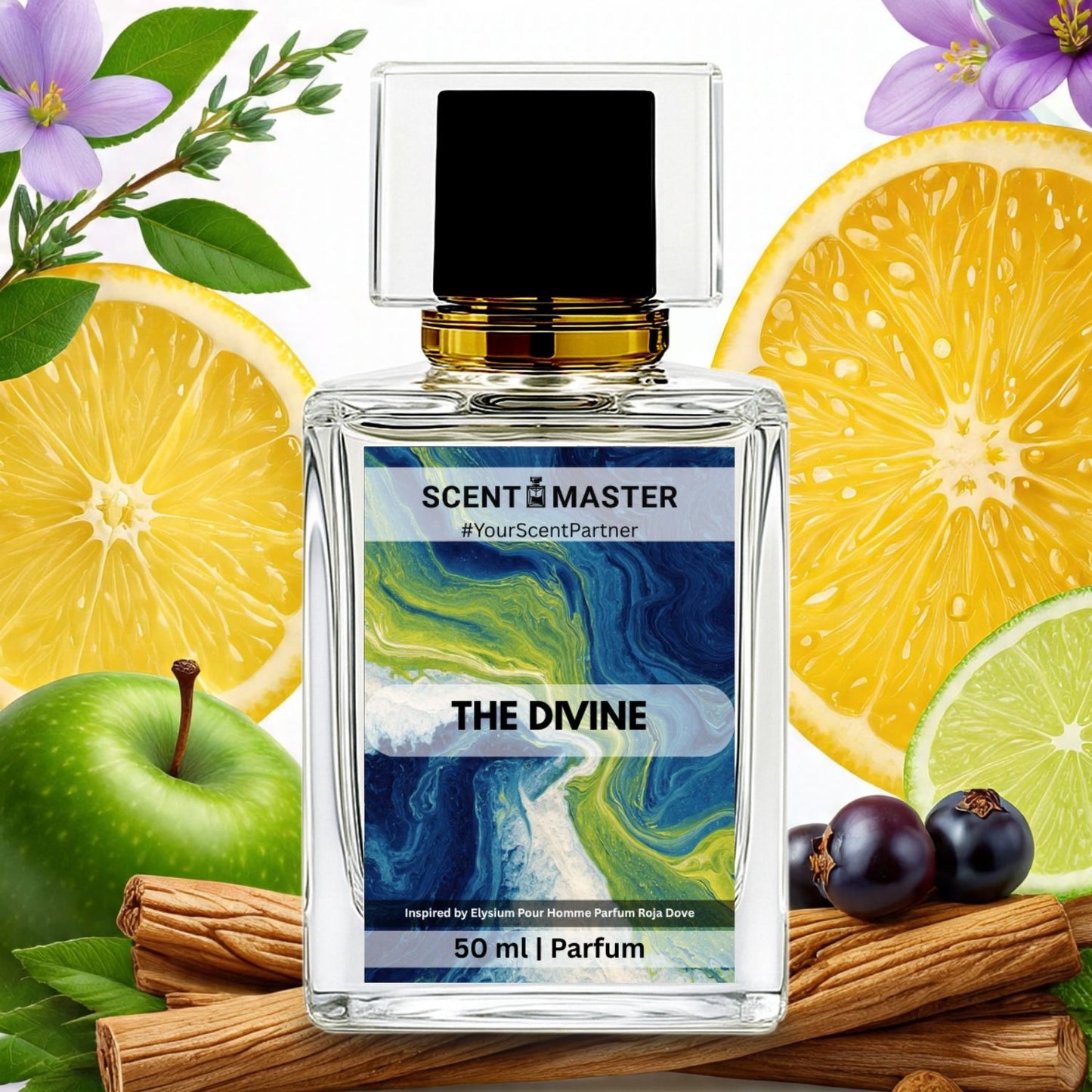 The Divine | 50ml | Unisex | Elysium Impression | Sparkling Citrus and Vetiver Scent