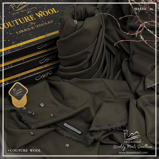 Libas-e-Yousaf Couture Wool Fabric Unstitched Suit for Men's | CTW-16