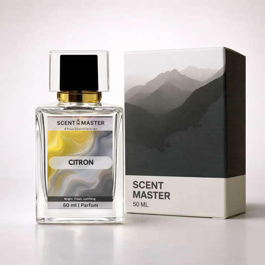 Scent Master Citron perfume bottle and packaging on a white background