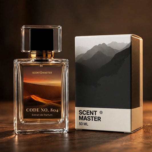 Code No. 804 Amber Woody Perfume Bottle and Box by Scent Master