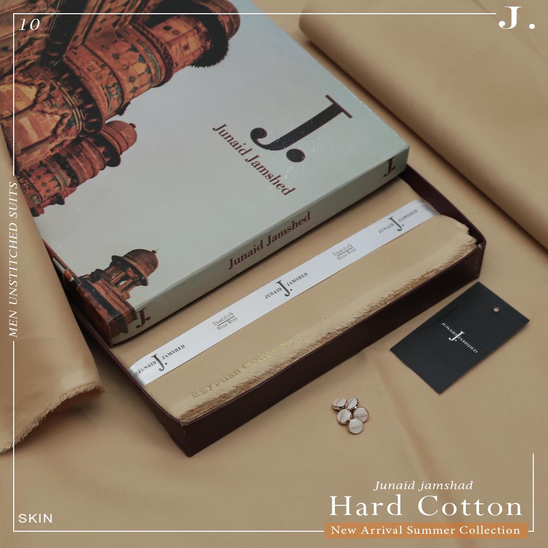 Royal Egyptian Cotton Unstitched Suit Fabric - Premium Boxed Collection for Men - Skin - JJHCB-10
