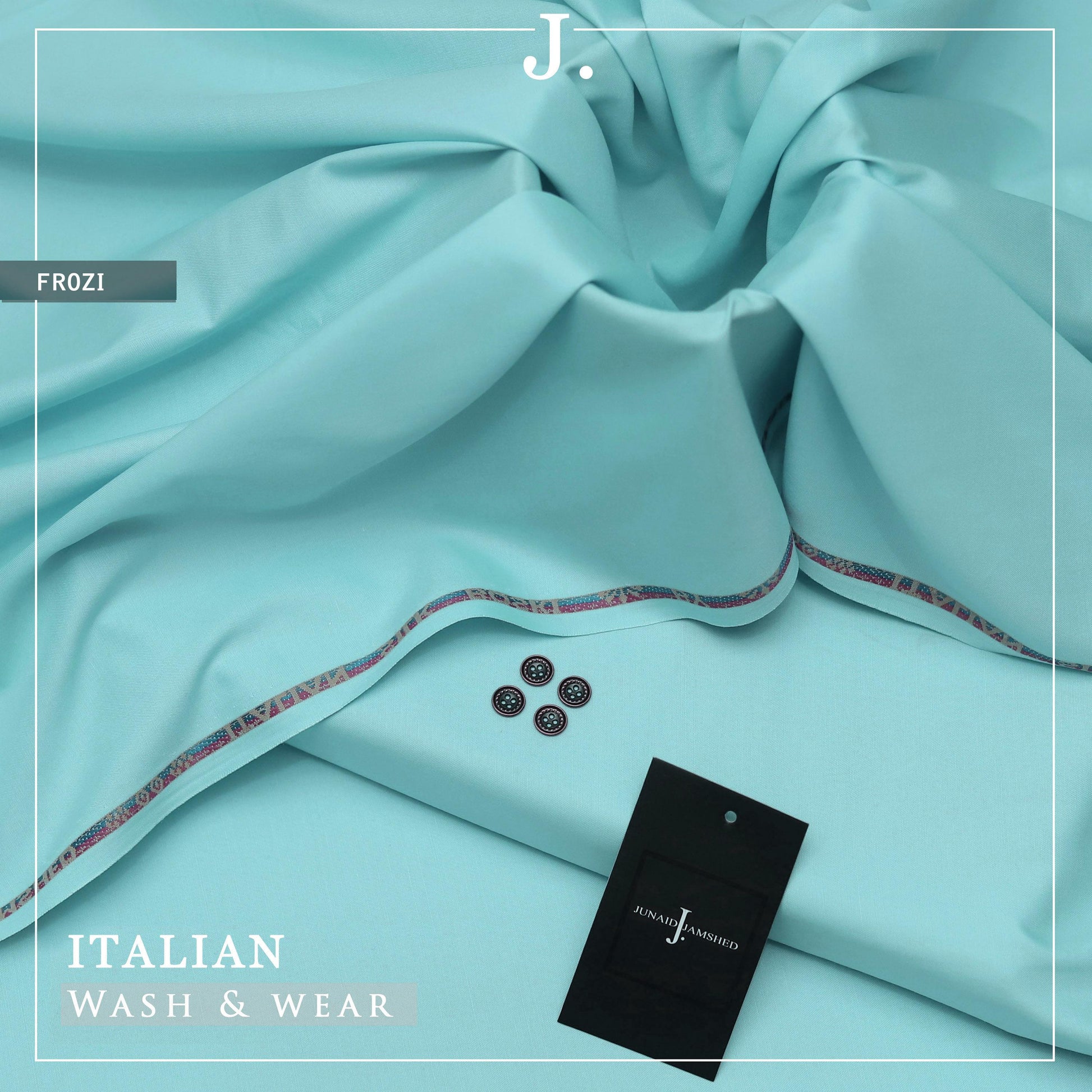 j dot Italian Silk Boski Wash n Wear Unstitched Suit for Men | Ferozi