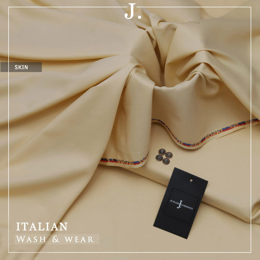 j dot Italian Silk Boski Wash n Wear Unstitched Suit for Men | Skin