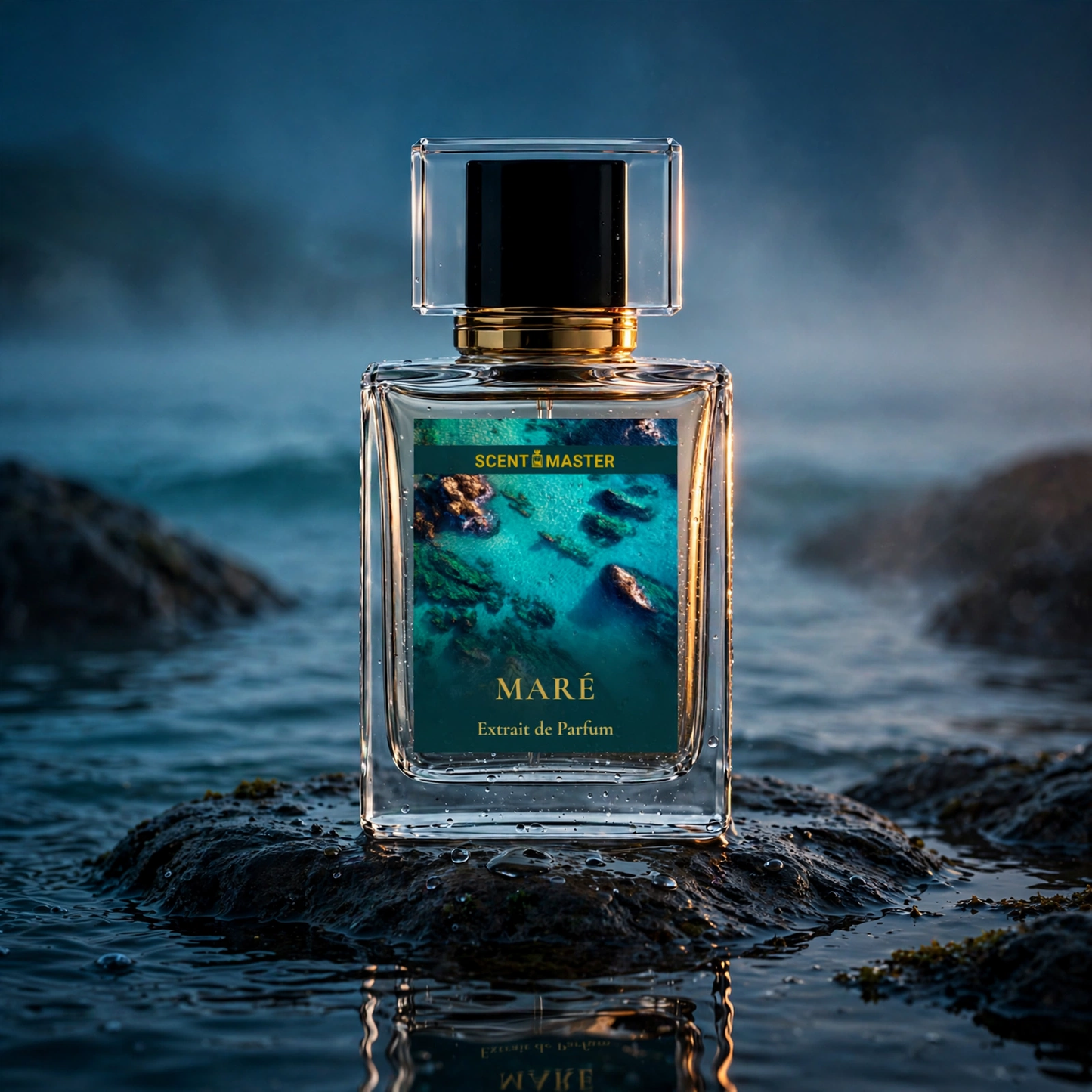 Maré perfume cinematic ocean-inspired product shot by Scent Master