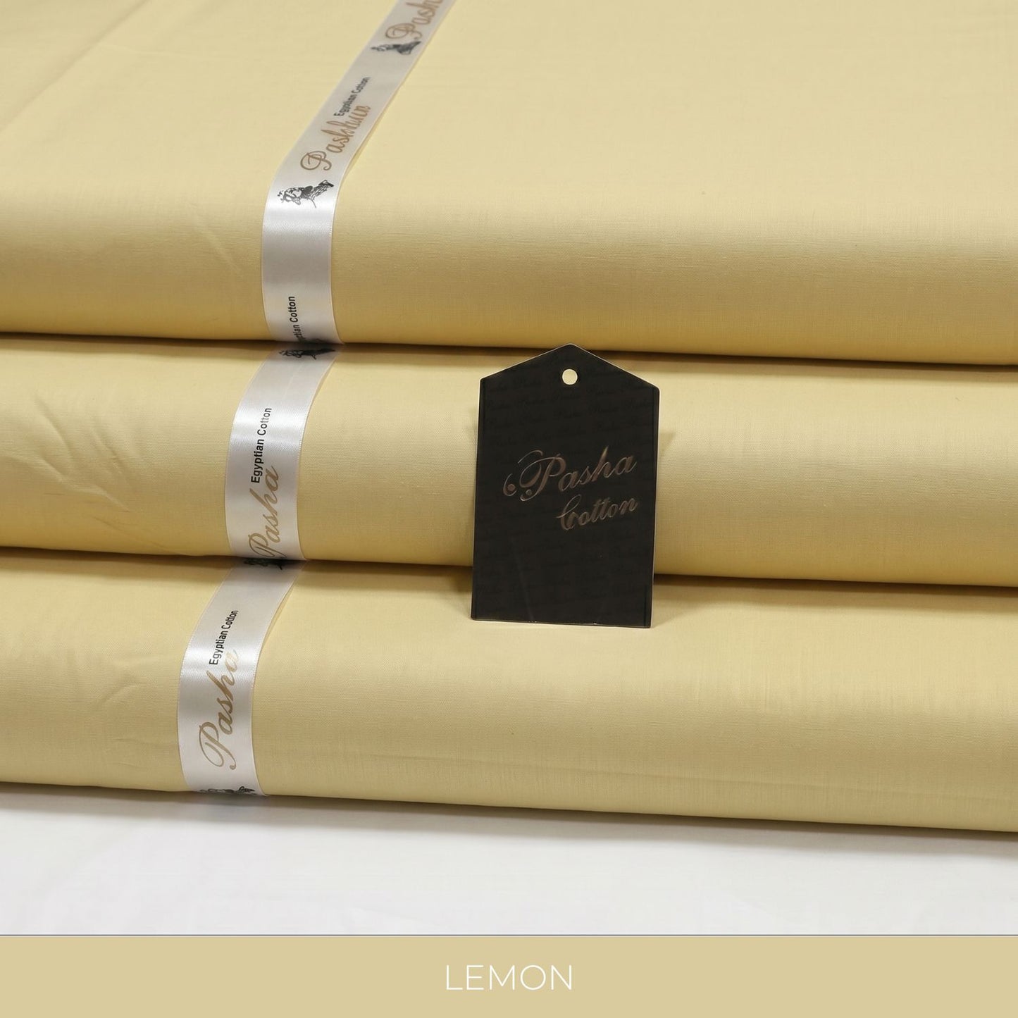 PASHA Premium Quality Soft Cotton Unstitched Suit for Men | Lemon | 6 Meter