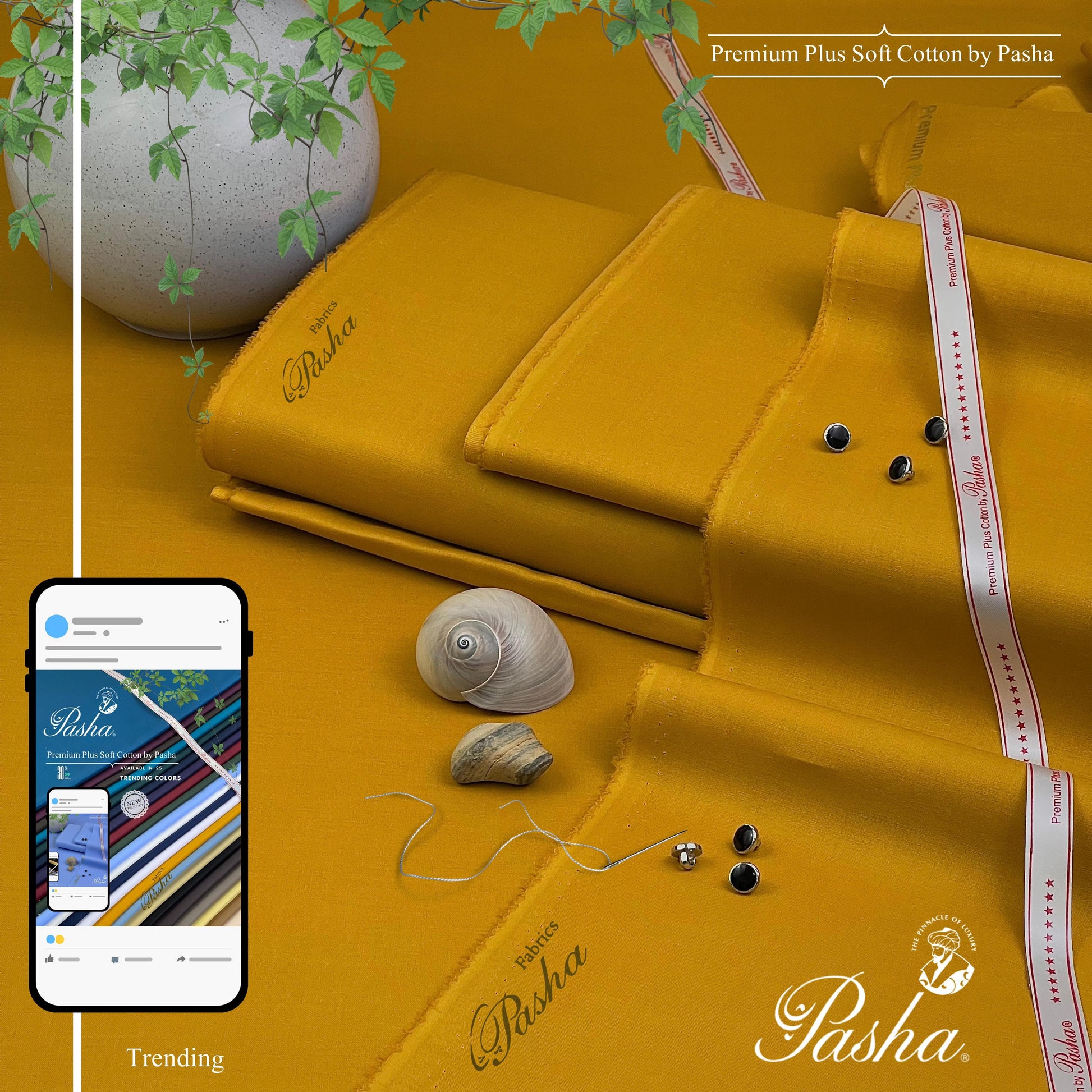 PASHA Premium Plus Cotton Unstitched Suit for Men | Trending