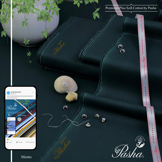 PASHA Premium Plus Cotton Unstitched Suit for Men | Mento