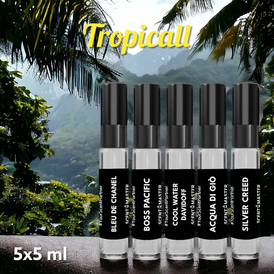 Scent Master Pack of 5x5 ml Testers | Tropicall