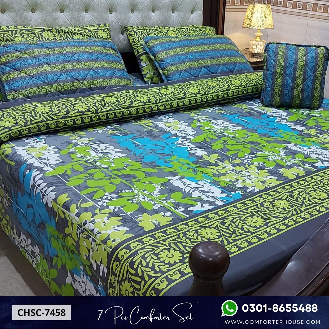 Comforter House | 7 Pcs Comforter Set | Double Bed | King Size | CHSC-7458