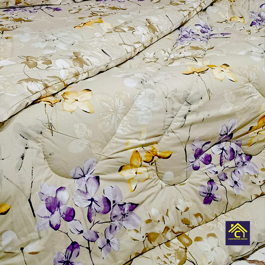 Comforter House | Pure Cotton Vicky Razai Set | Double Bed | King Size | CHQC-6014