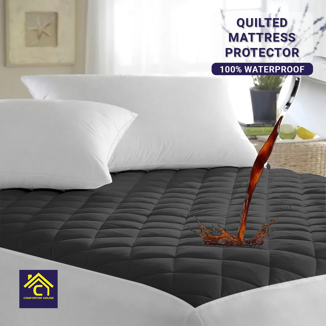 MIA Extra Deep 100% Waterproof Mattress Protector – Quilted, Double/King Size – OEKO-TEX
